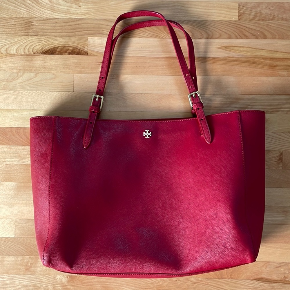 Tory Burch Red Kir Royale Tote Bag